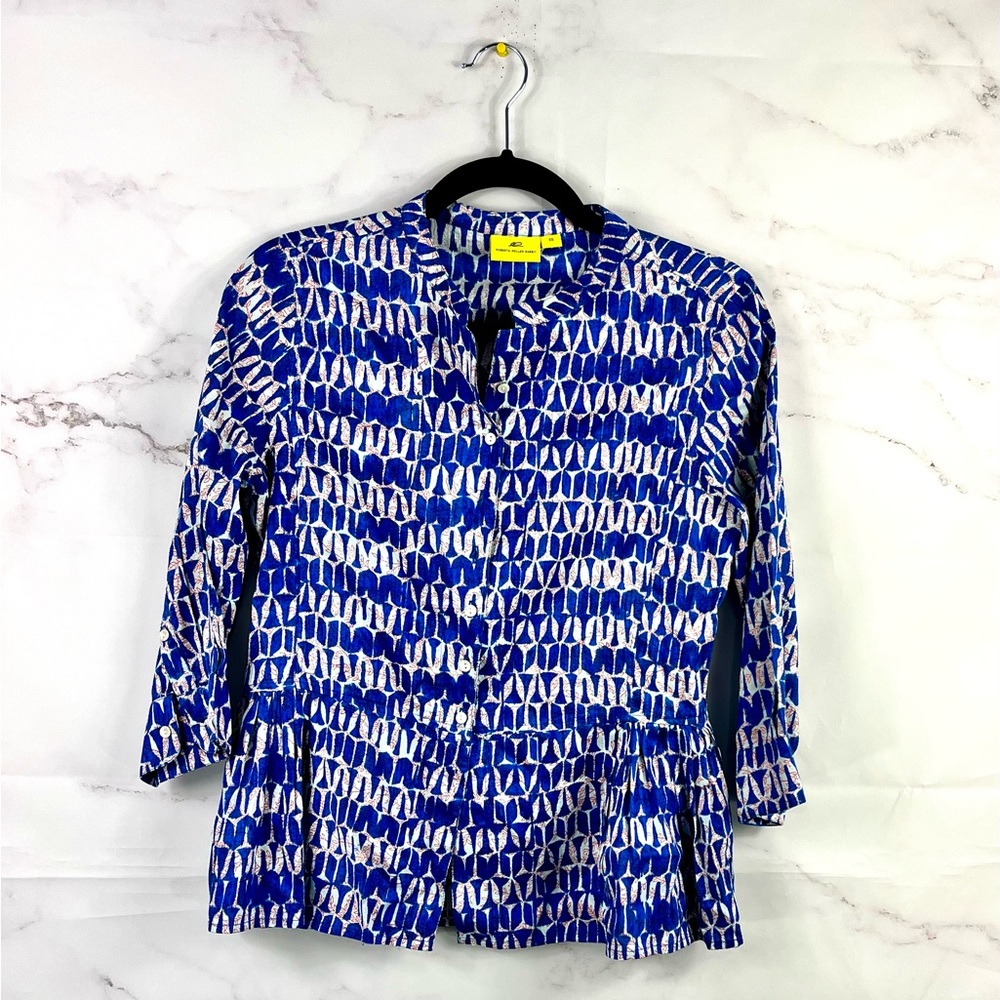 ROBERTA ROLLER RABBIT 100% Silk Blouse